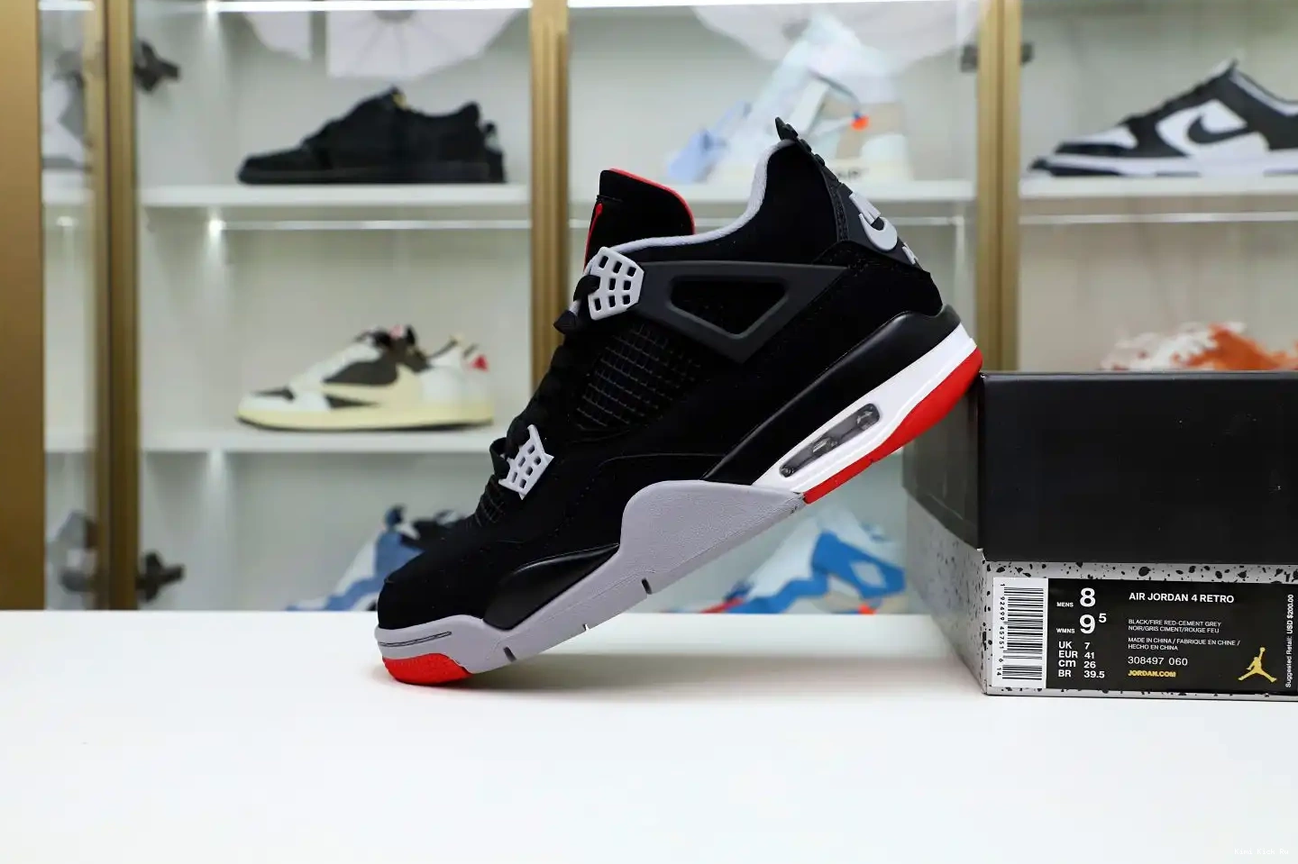 JORDAN AIR 2019 OG 'BRED' RETRO 4 Kimikick 0421